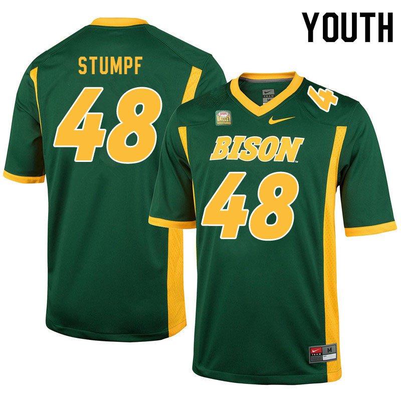 Youth #48 Mark Stumpf North Dakota State Bison College Football Jerseys Sale-Green - Click Image to Close